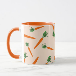 Caneca Padrão de Cenoura Laranja