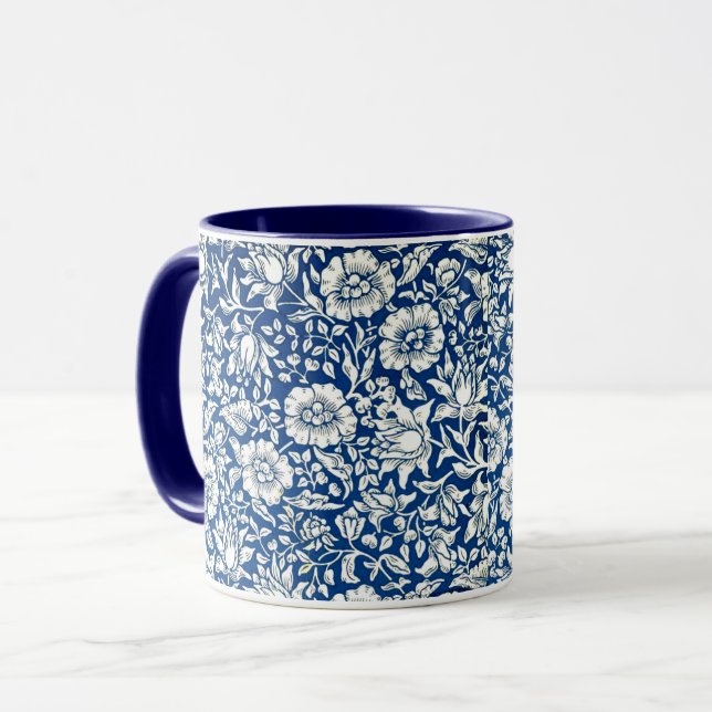 Caneca Padrão de colheita Mallow azul (Frente Esquerda)