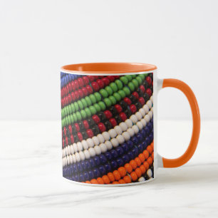 Caneca Padrão de Contas Tribais Massai