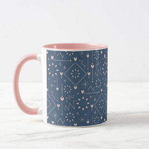 Caneca Padrão de Coração Mágico