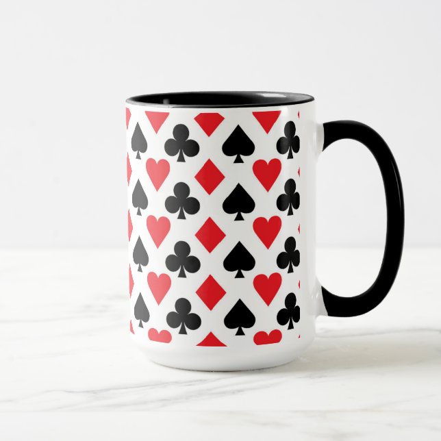 Caneca Padrão de Deck of Cards (Direita)