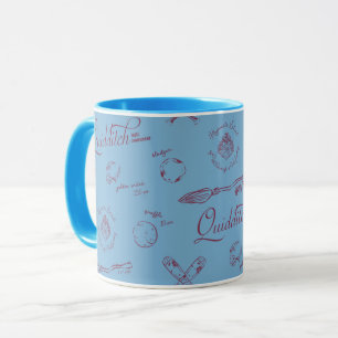 Caneca Padrão de Desenho QUIDDITCH™ Vintage