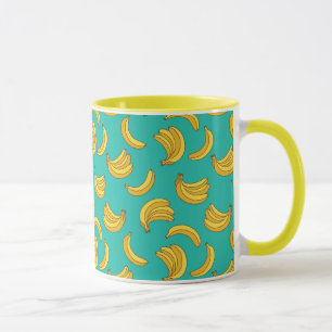 Caneca Padrão de diversão de Fruta de Banana