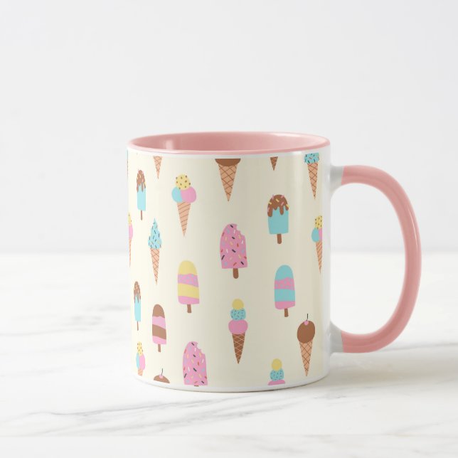 Caneca Padrão de doçura de Sorvete de Pastel (Direita)