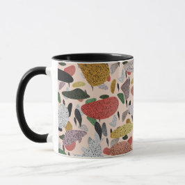 Caneca Padrão de estilo artístico moderno abstrato