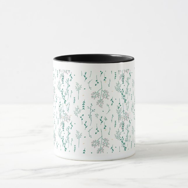 Caneca Padrão de flor selvagem (Centro)
