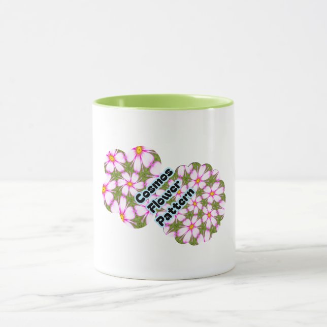 Caneca Padrão de Flores do Cosmos (Centro)
