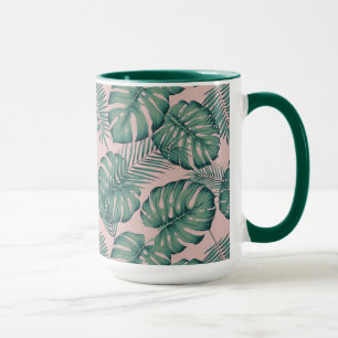Caneca Padrão de Folha Tropical