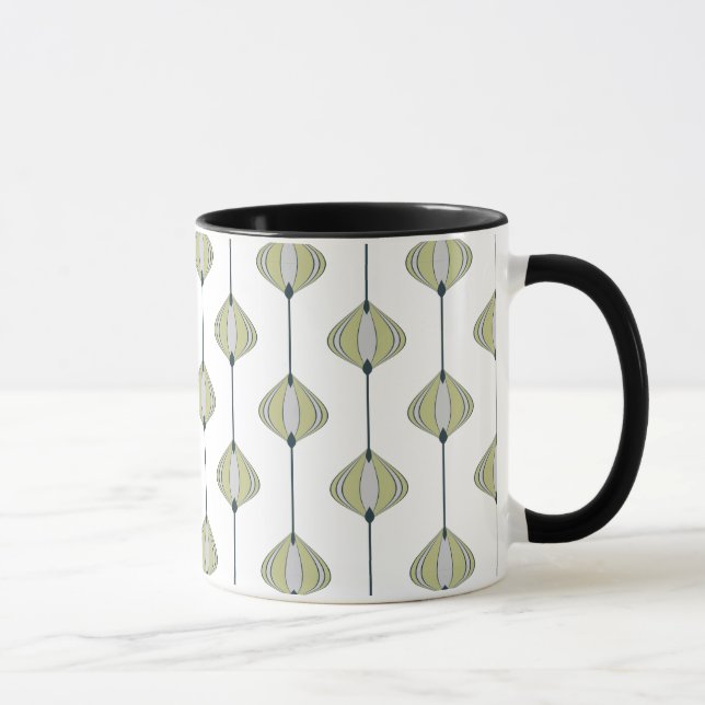 Caneca Padrão de folhas (Direita)