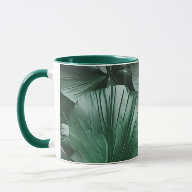 Caneca Padrão de Folheto Grande Escuro (Esquerda)