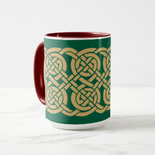 Caneca Padrão de Friso de Nós Celtas