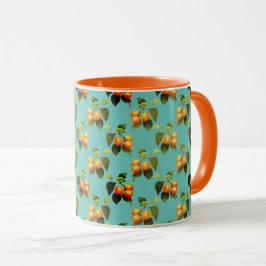 Caneca Padrão de fruta de pêssego