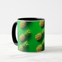 Padrão de Fruta Tropical Abacaxi Moderno Elegante