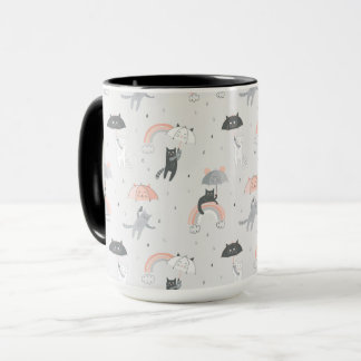 Caneca Padrão de Gatos de Choque em Cuta