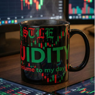 Caneca Padrão de Gráfico de Negociação Streetwear Vela Ve