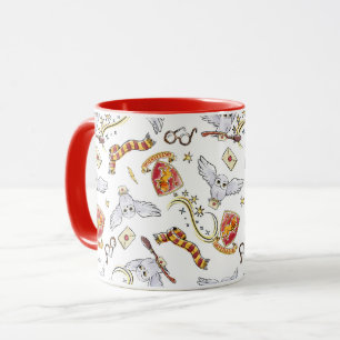 Caneca Padrão de Hedwig GRYFFINDOR™ com Aquarela