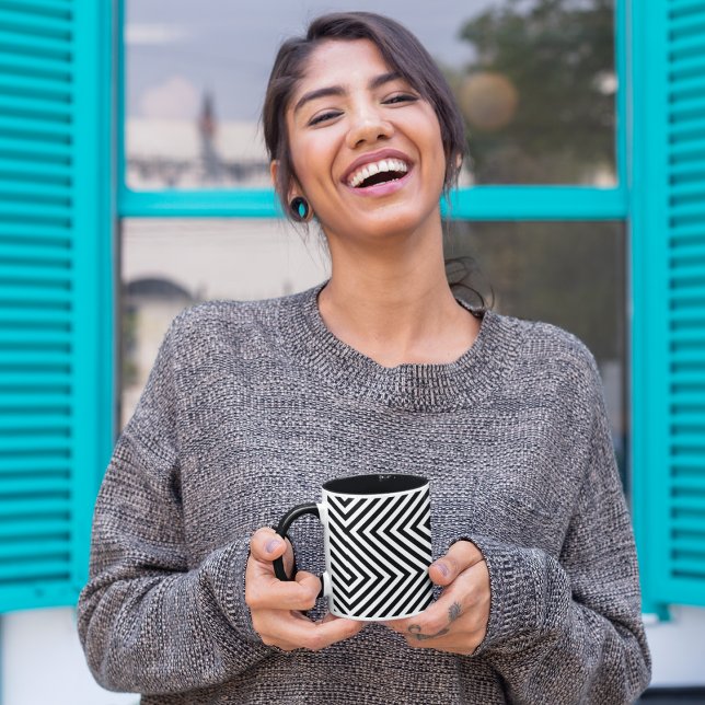 Caneca Padrão de Ilusão ao Quadrado 3d (Mugs and cups)