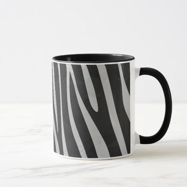 Caneca Padrão de impressão animal da Trendy Zebra criado  (Direita)