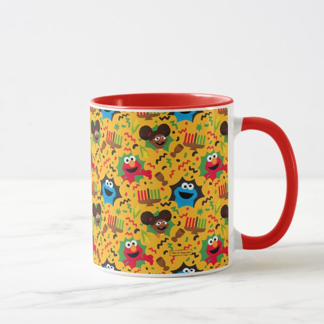 Caneca Padrão de Kwanzaa Street Sesame (Direita)