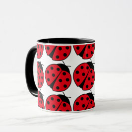 Caneca Padrão de Ladybug retroativo