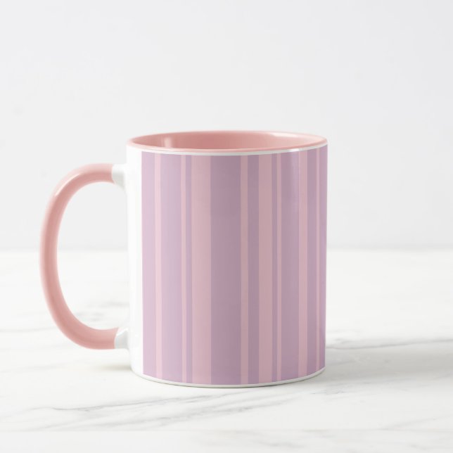 Caneca Padrão de Linha Roxa e Rosa (Esquerda)