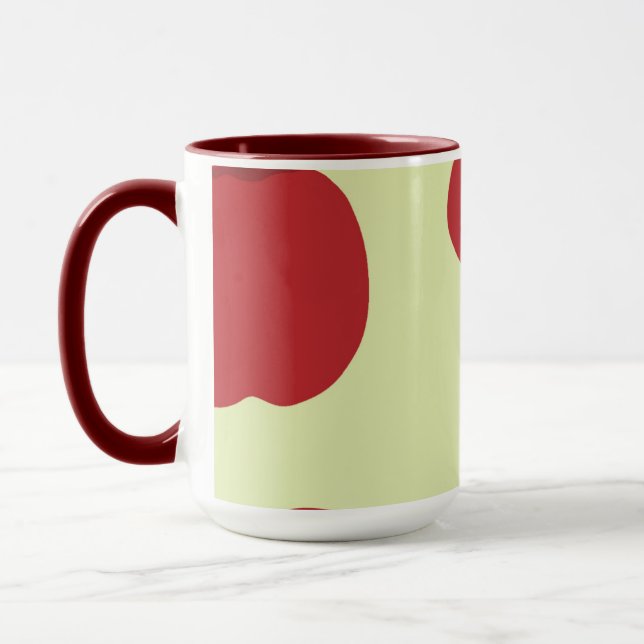 Caneca padrão de maçã (Esquerda)