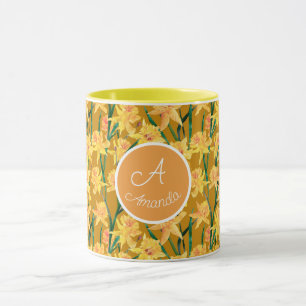 Caneca Padrão de Narciso de Verão Personalizado