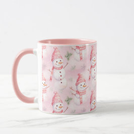 Caneca Padrão de Natal de Aquarela