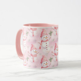 Caneca Padrão de Natal de Aquarela