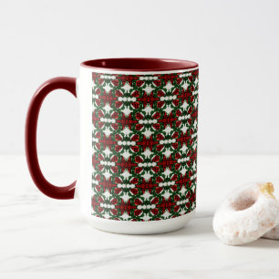 Caneca Padrão de Natal Presente
