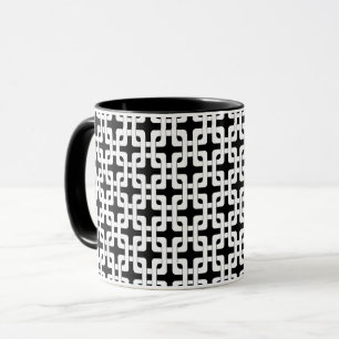 Caneca Padrão de nó quadrado
