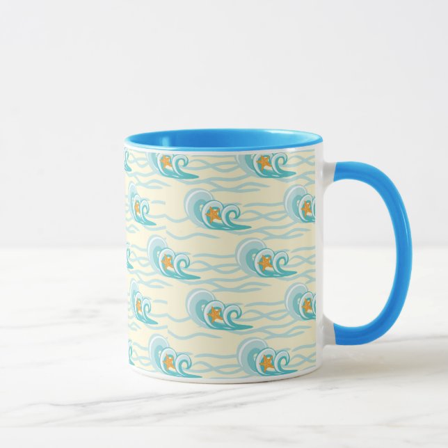 Caneca Padrão de ondas suaves (Direita)
