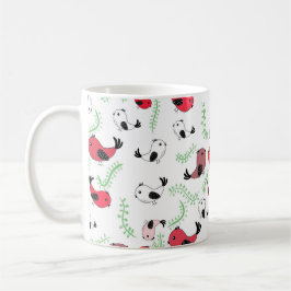 Caneca padrão de pássaros, caneca de pássaro fofa