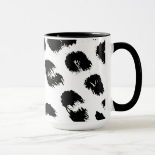 Caneca Padrão de peles de leopardo