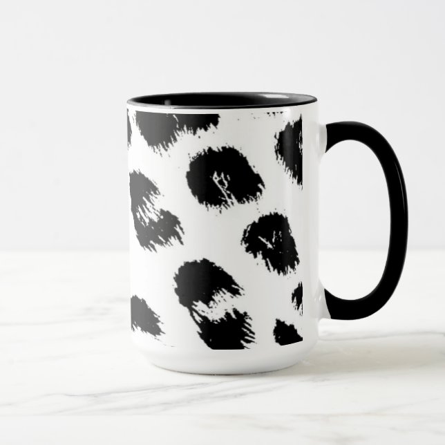 Caneca Padrão de peles de leopardo (Direita)