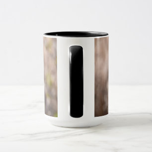 Caneca Padrão de Planta Seca de Teasel Tistle Rústico
