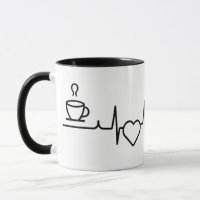 Padrão de pulsação com copa de café