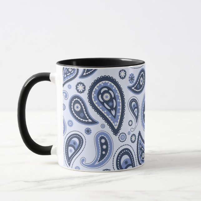 Caneca Padrão de salto azul (Esquerda)