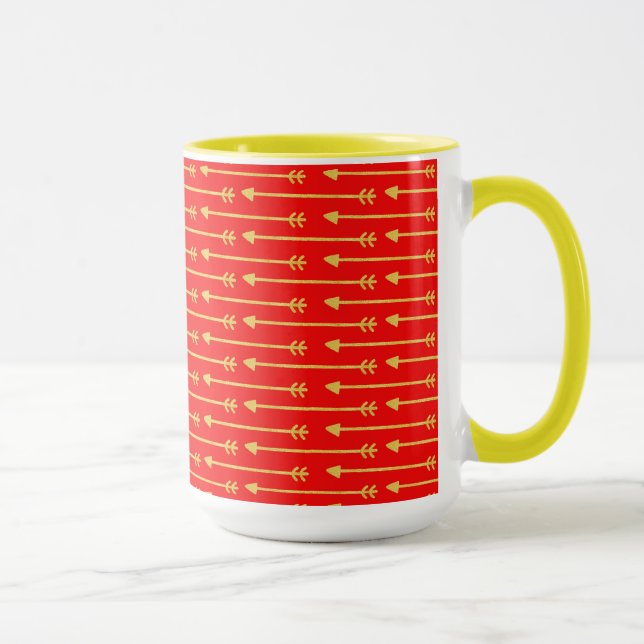 Caneca Padrão de Seta do ouro (Direita)