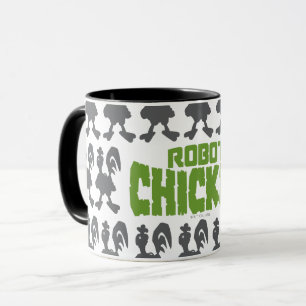 Caneca Padrão de Silhouette Robot Chicken