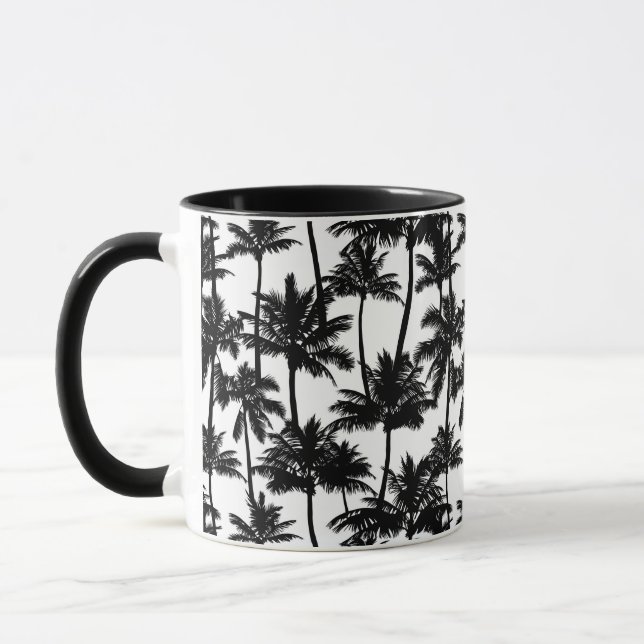 Caneca Padrão de Sombra da Árvore Palm (Esquerda)