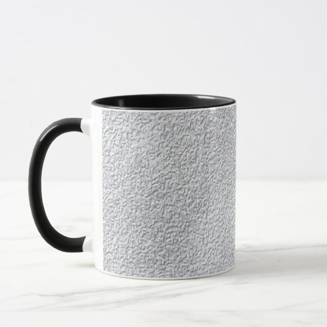 Caneca Padrão de Textura de Parede de cinzas Concretas (Esquerda)