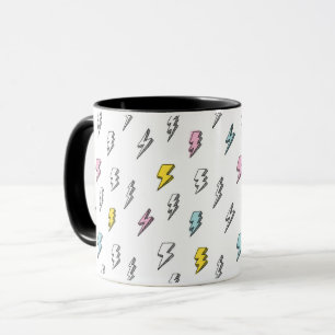 Caneca Padrão de trava de raio da porta branca