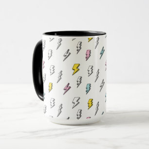 Caneca Padrão de trava de raio da porta branca