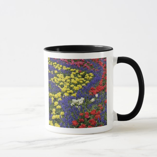 Caneca Padrão de tulipas e flores de Jacinto de Uva, 2 (Direita)