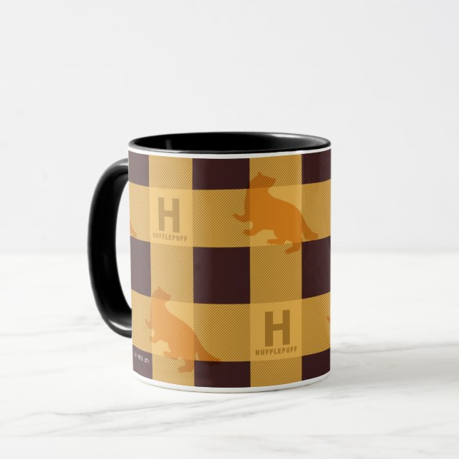 Caneca Padrão de verificação da Xadrez HUFFLEPUFF™ (Frente Esquerda)