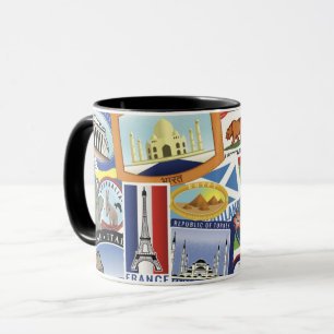 Caneca Padrão de Viagem mundial