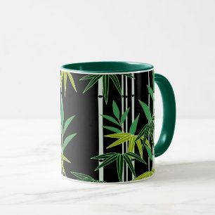 Caneca Padrão Decorativo De Bambu