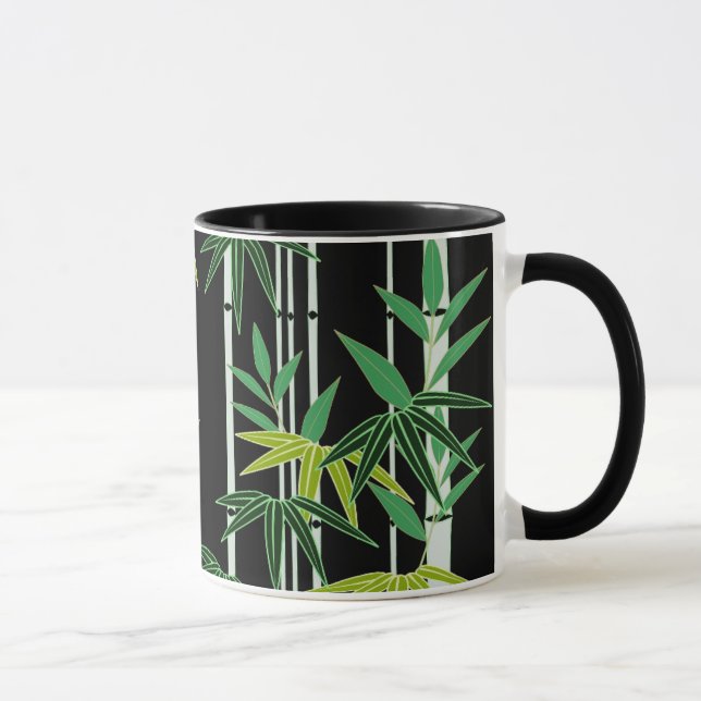 Caneca Padrão Decorativo De Bambu (Direita)