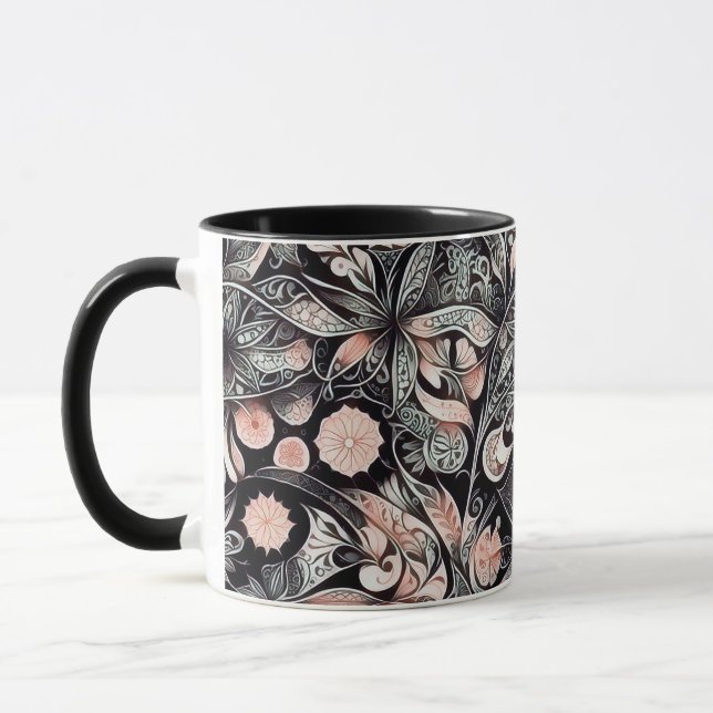 Caneca padrão digital abstrato geométrico design 42 (Esquerda)